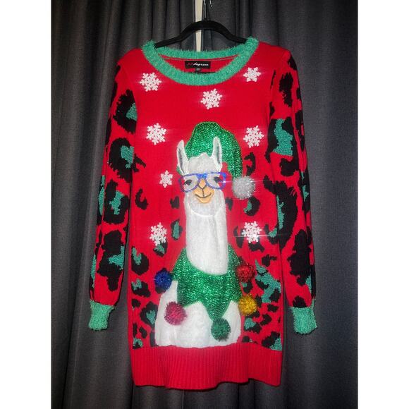 Ugly Christmas Sweater Xmas Size XS Llama - Picture 1 of 3